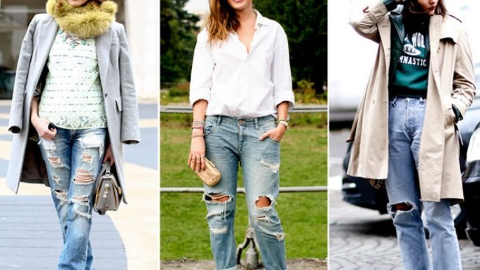 Jeans rotos, la nueva tendencia anti 'skinny' que se ha apoderado del 'street style'