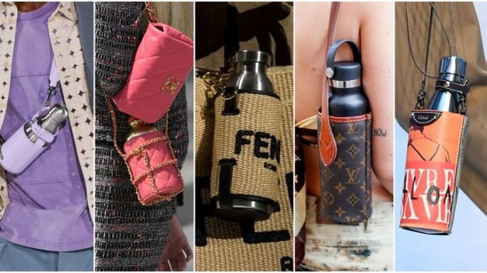 ¿Un bolso para tu botella de agua? Conoce esta tendencia y los estilos en que los puedes encontrar