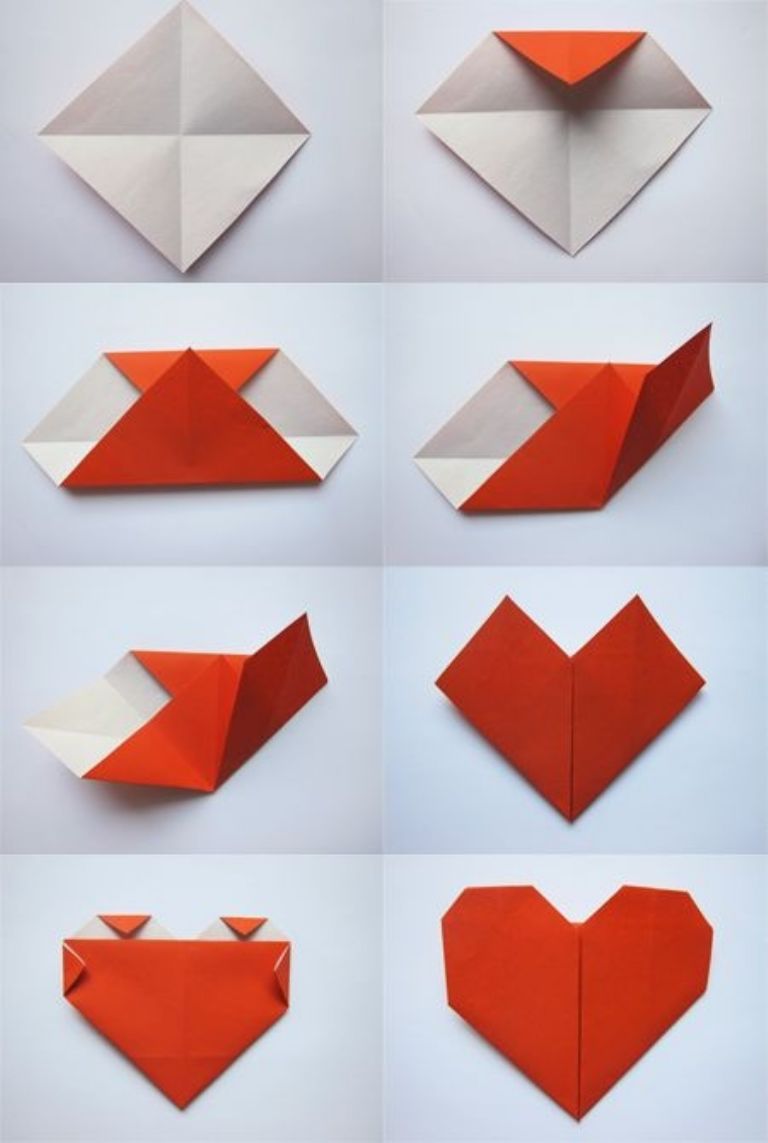 Corazón de origami