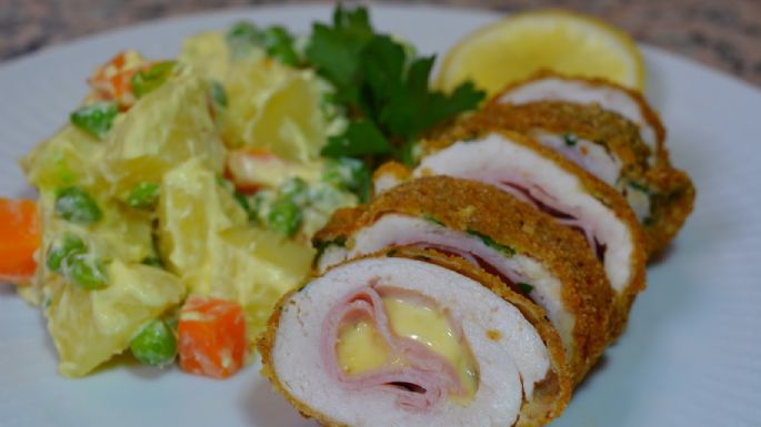 ¡Simplemente delicioso! Consiente a tu familia con estas pechugas de pollo a la 'cordon bleu'