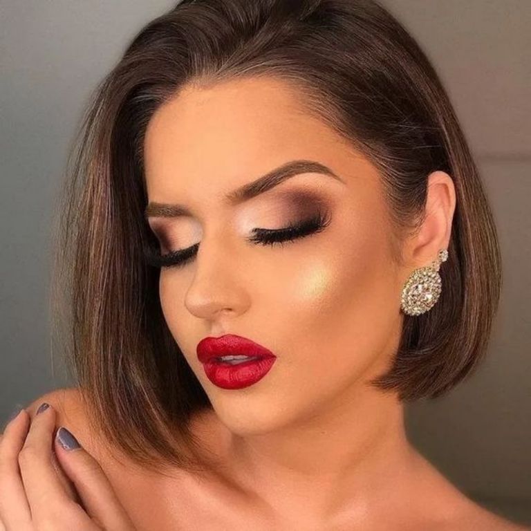 Glam makeup