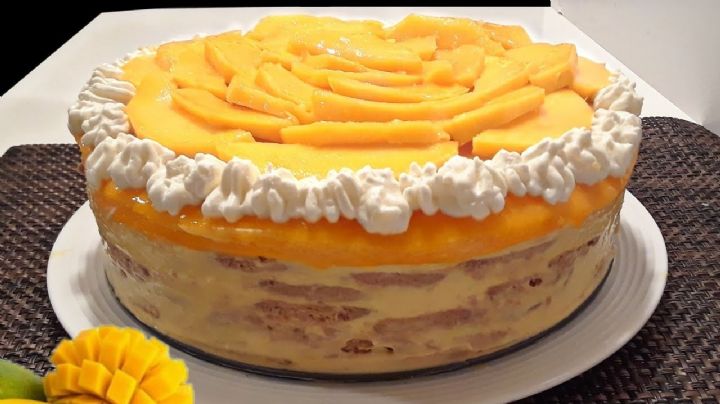 ¿Antojo de un postre rápido? Prepara esta exquisita carlota de mango; se convertirá en tu preferida