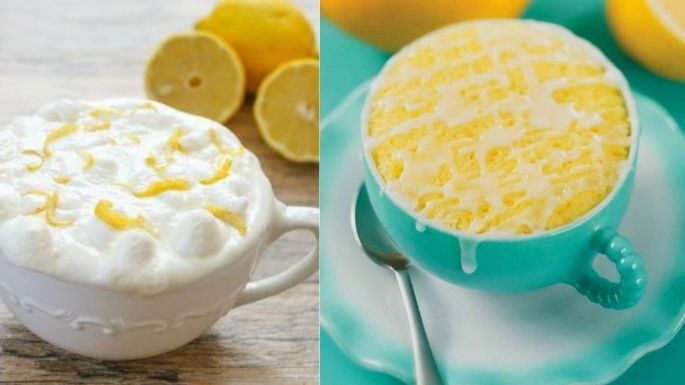 'Mug cake' de limón: Aprende a darle un toque diferente a este clásico postre