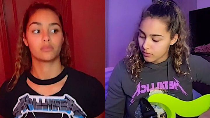 ¡Los dejo callados! Tiktoker responde a las críticas por usar una playera de Metallica