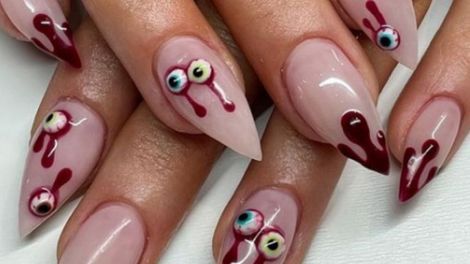 'Halloween': Complementa tu disfraz con estos sangrientos diseños para tus uñas