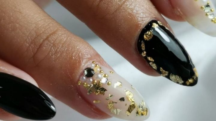 ¿Uñas perfectas para el otoño? Lleva estos diseños en negro y dorado