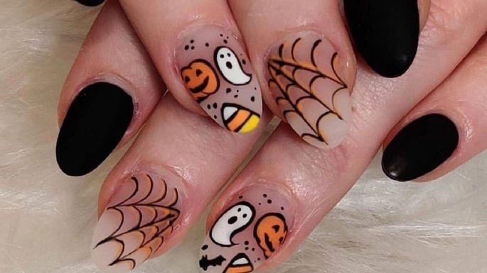 Luce unas uñas color pastel en Halloween con estas maravillosas ideas