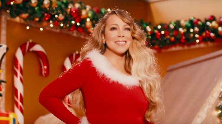 Puntal como todos los años Mariah Carey inaugura la Navidad en sensual vestido