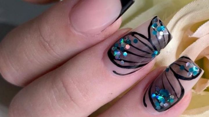 Lleva alas en tus manos con estos diseños de uñas de mariposas