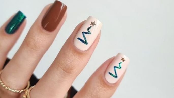 Uñas de temporada: Agrégales un lindo y minimalista árbol de Navidad con estos pasos