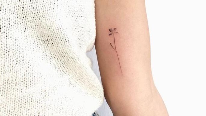 ¿Primer tatuaje? Estos diseños florales minimalistas y pequeños te encantarán