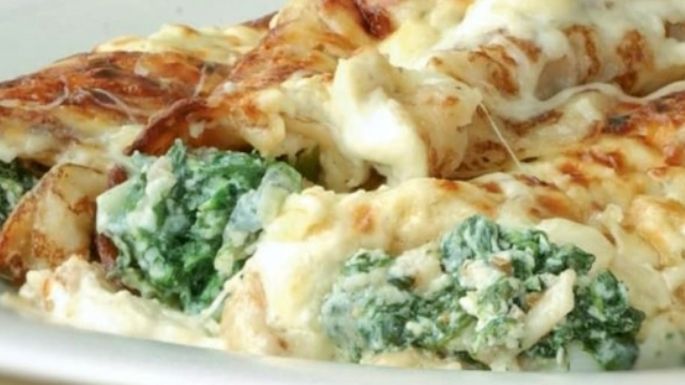 Guarniciones navideñas: Prepara estos deliciosos canelones de espinaca