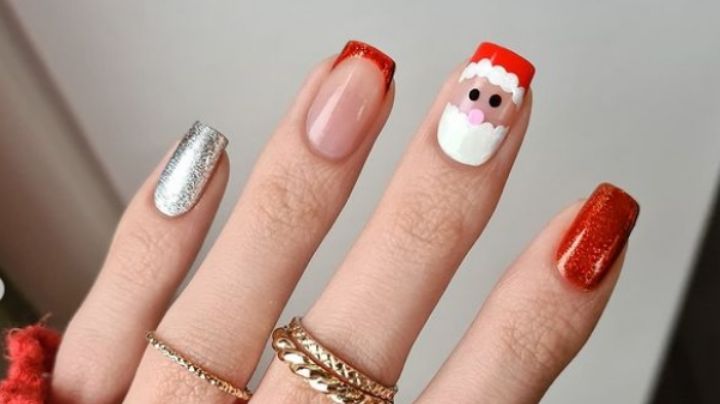 Santa Claus llegó, pero a tus manos; así puedes crear una manicura muy invernal