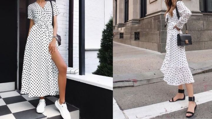 'Polka dot dress': Un vestido básico que no debe faltarte; conoce con qué zapatos combinarlo