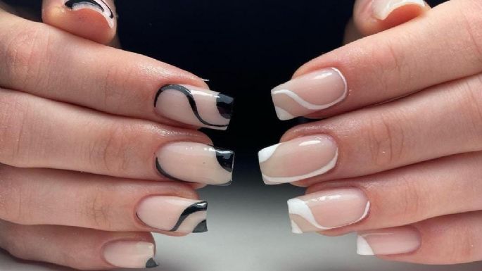 'Nail art' en blanco y negro: Así es como puedes decorar tus uñas con esos dos colores