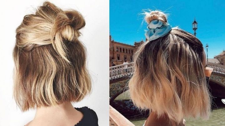 ¿Cabello corto? Líbrate del calor con estos sencillos peinados recogidos