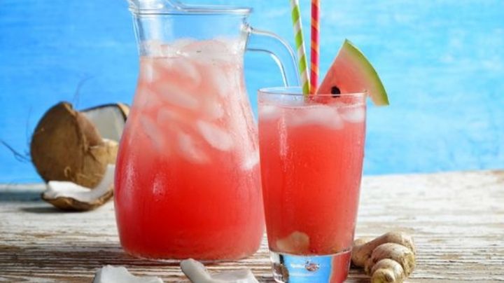 Un 'mocktail' muy refrescante: Prepara esta bebida de sandía y agua de coco