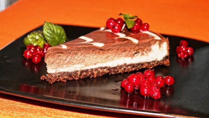 ¡No hay excusas! Sin horno, prepara este delicioso postre de cheesecake frío de chocolate