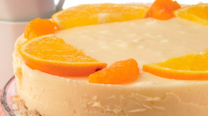 Refrescante y acidito: Prueba esta tarta de naranja y mandarina helada y olvida el calor