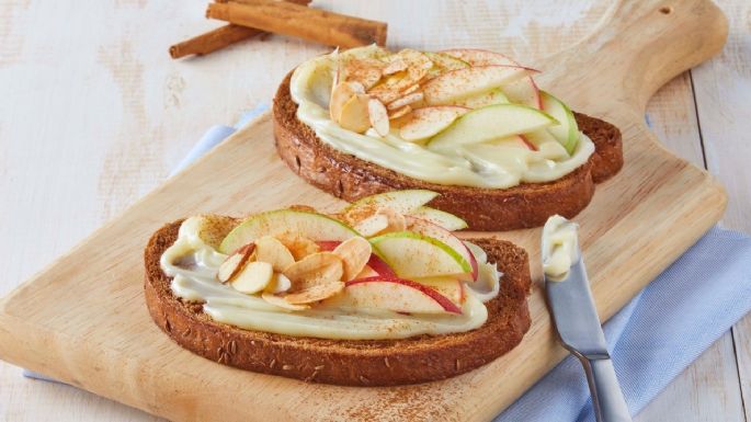 Un desayuno fácil  y delicioso: Aprende a preparar etos delicioso molletes de manzana canela