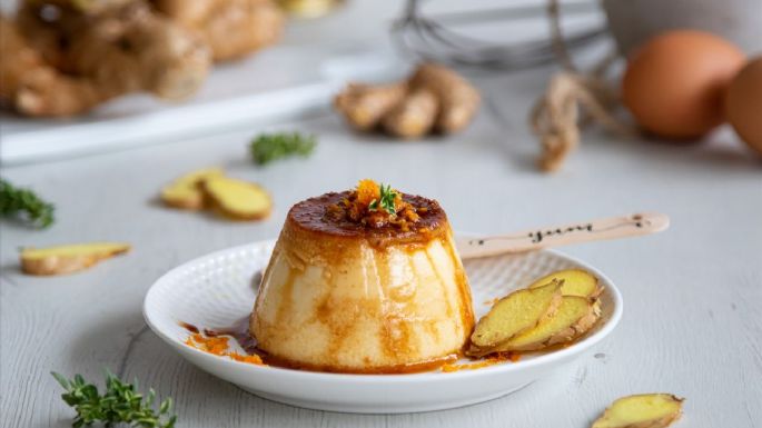 Date un gusto y quítate ese antojo de algo dulce con este flan de naranja y leche condensada