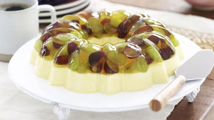 Disfruta de un postre saludable con esta gelatina de uvas