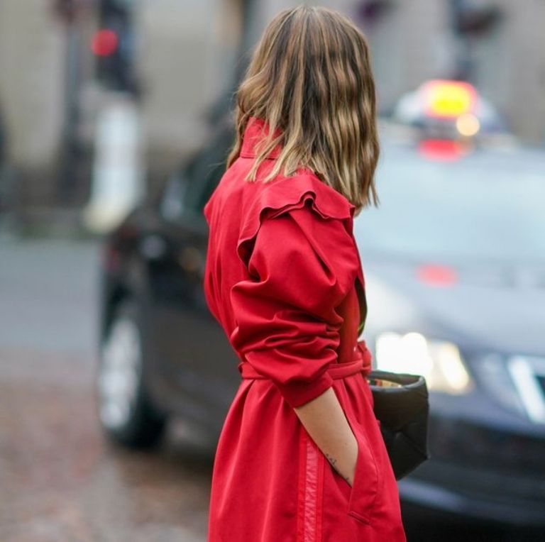 Abrigos rojo, la prenda del invierno 