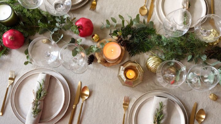 ¿Eres la anfitriona?  Así debes decorar tu mesa para la cena de Navidad y atrae la suerte