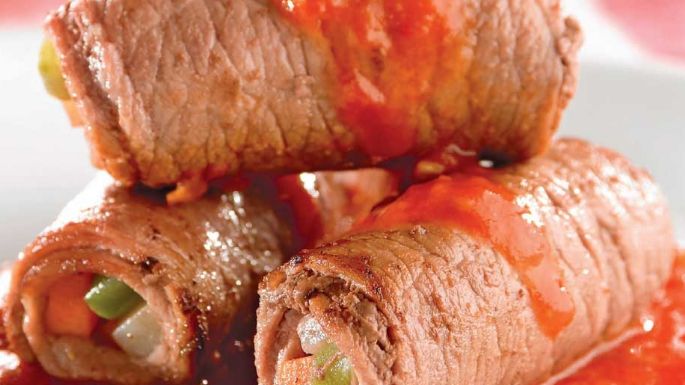 ¡Enróllalos! Degusta bisteces rellenos a la mexicana