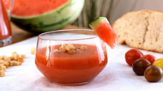 Sopa fría: Reinventa tu cocina con la receta de gazpacho de sandía