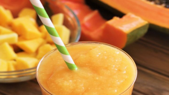Ideal para la buena digestión: Smoothie de papaya con mango