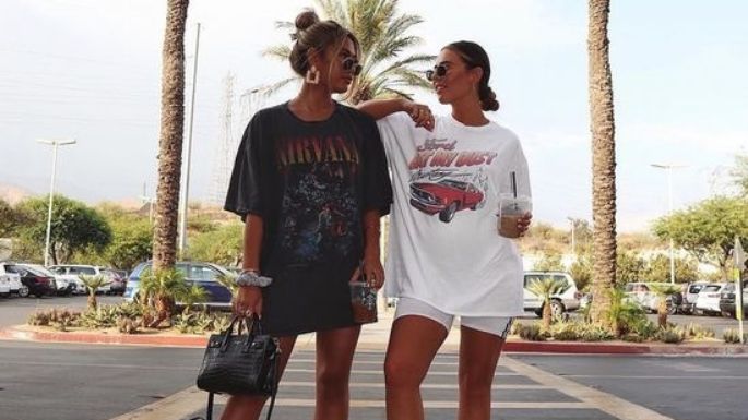 Miles de looks, una sola prenda: Formas de llevar una playera 'oversize'