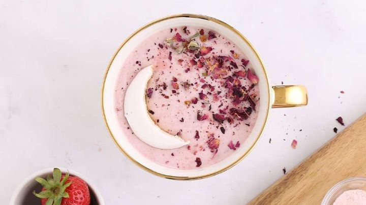 Bebida mágica: Prepara está moon milk rose y olvídate del estrés