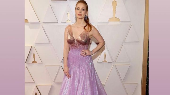 ¡Vestida para ganar! El 'look' de ensueño de Jessica Chastain en los Oscar 2022