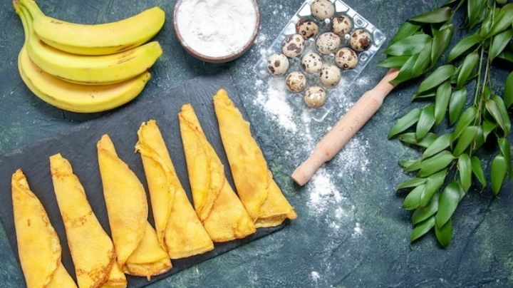 Rico y divertido: Pastelitos de vainilla rellenos de puré de plátano