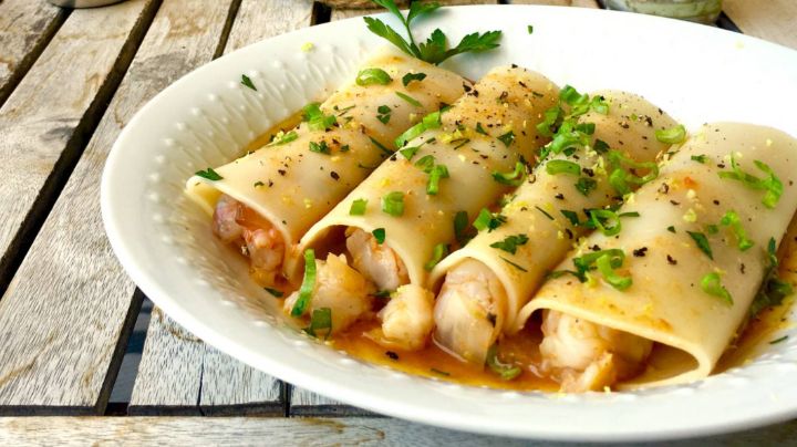 Platillo para la Cuaresma: Canelones rellenos de pescado