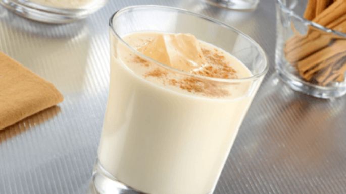 ¡Sin tanta complicación! Prepara esta cremosa bebida de horchata con durazno