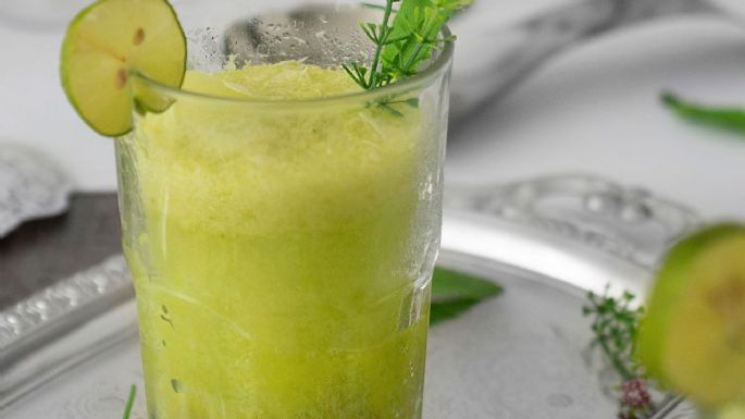 Frappé de pepino y limón, una bebida muy refrescante para estas tardes de calor