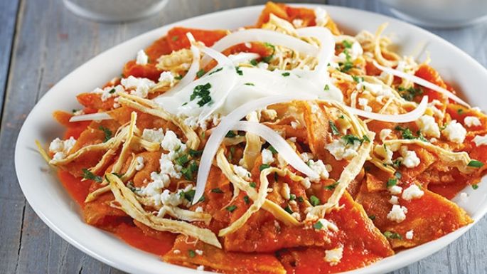 Picositos chilaquiles mayas, ideales para comer a cualquier hora del día