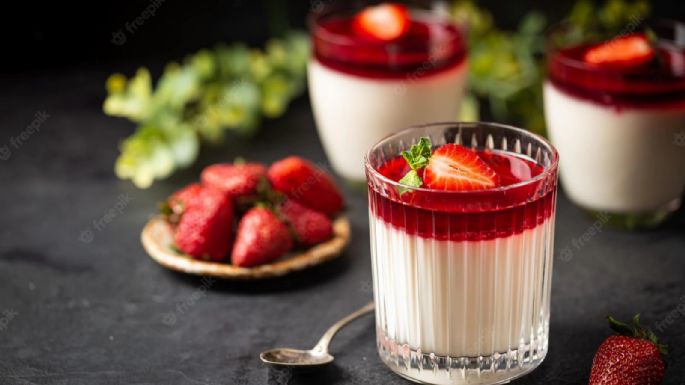 Un postre muy al estilo italiano: Panna cotta de queso mascarpone