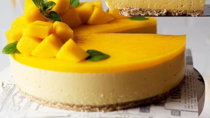 ¡No busques más! Aquí la receta del exquisito cheesecake de mango viral de TikTok