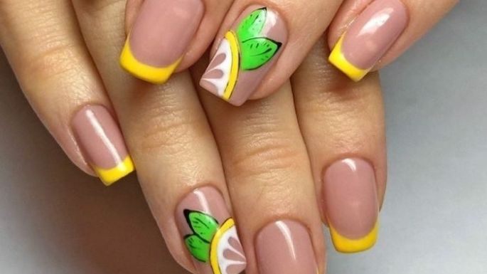 Uñas alegres: manicura francesa en colores amarillos para lucir esta primavera