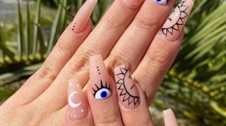 Diseños de uñas para protegerte del mal de ojo y liberarte de las malas energías