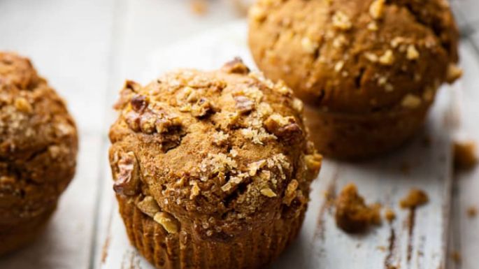 ¡No te los puedes perder! Receta de muffins de camote con nuez