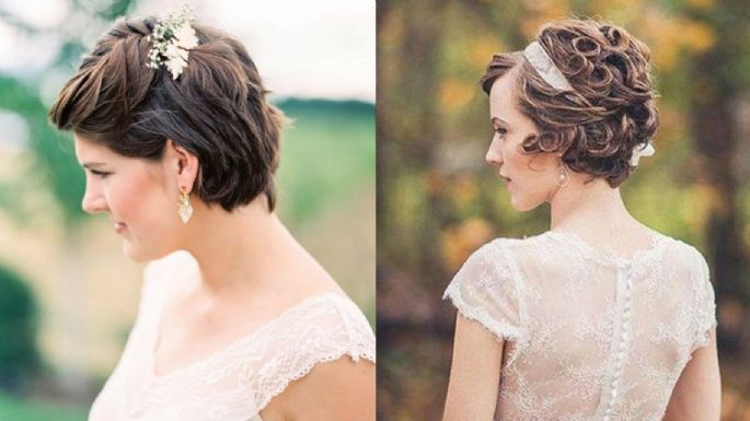 ¿Cabello corto? Prueba estas ideas de peinados para lucir en una boda