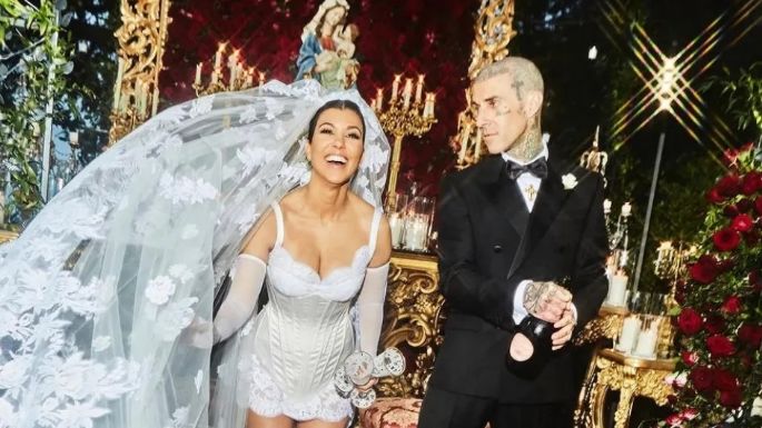 Conoce todos los detalles sobre la boda de Kourtney Kardashian y Travis Barker