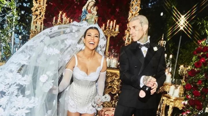 Conoce todos los detalles sobre la boda de Kourtney Kardashian y Travis Barker