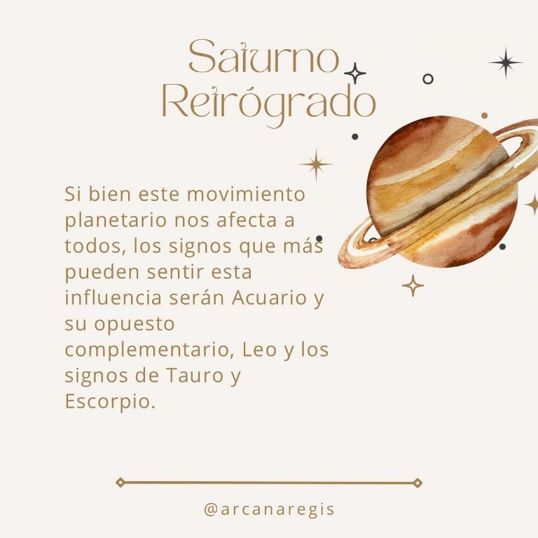 Saturno Retrógrado trae muchos cambios