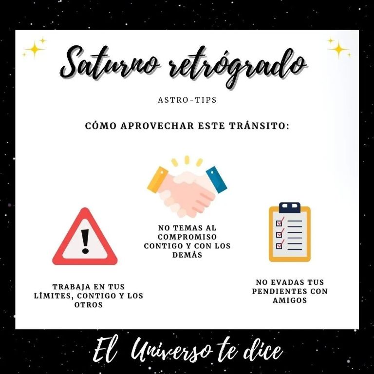 Tips para aplicar durante el Saturno retrógrado