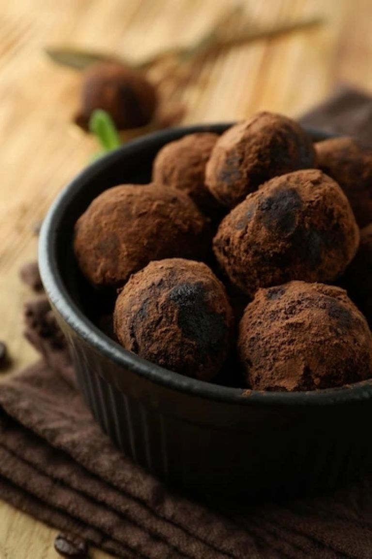 Trufas de chocolate negro con tequila